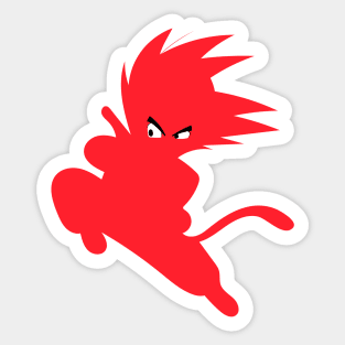 Silhouette Goku Sticker